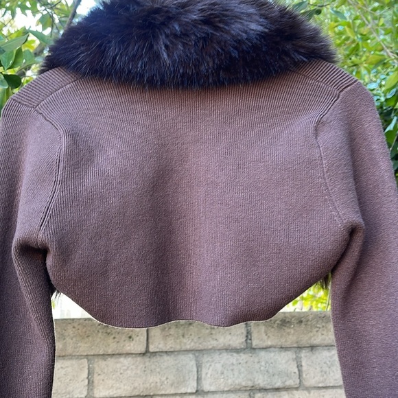 Danielle Guizio Faux Fur Knit Bolero REVOLVE Large - Picture 9 of 10